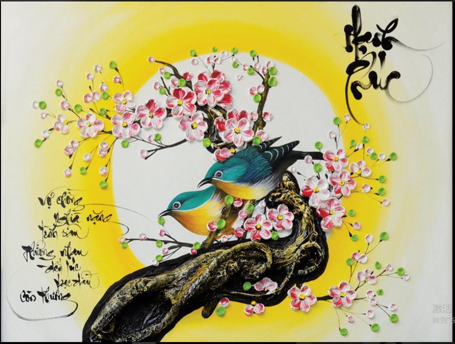 TRANH ĐÍNH ĐÁ HẠNH PHÚC 77555