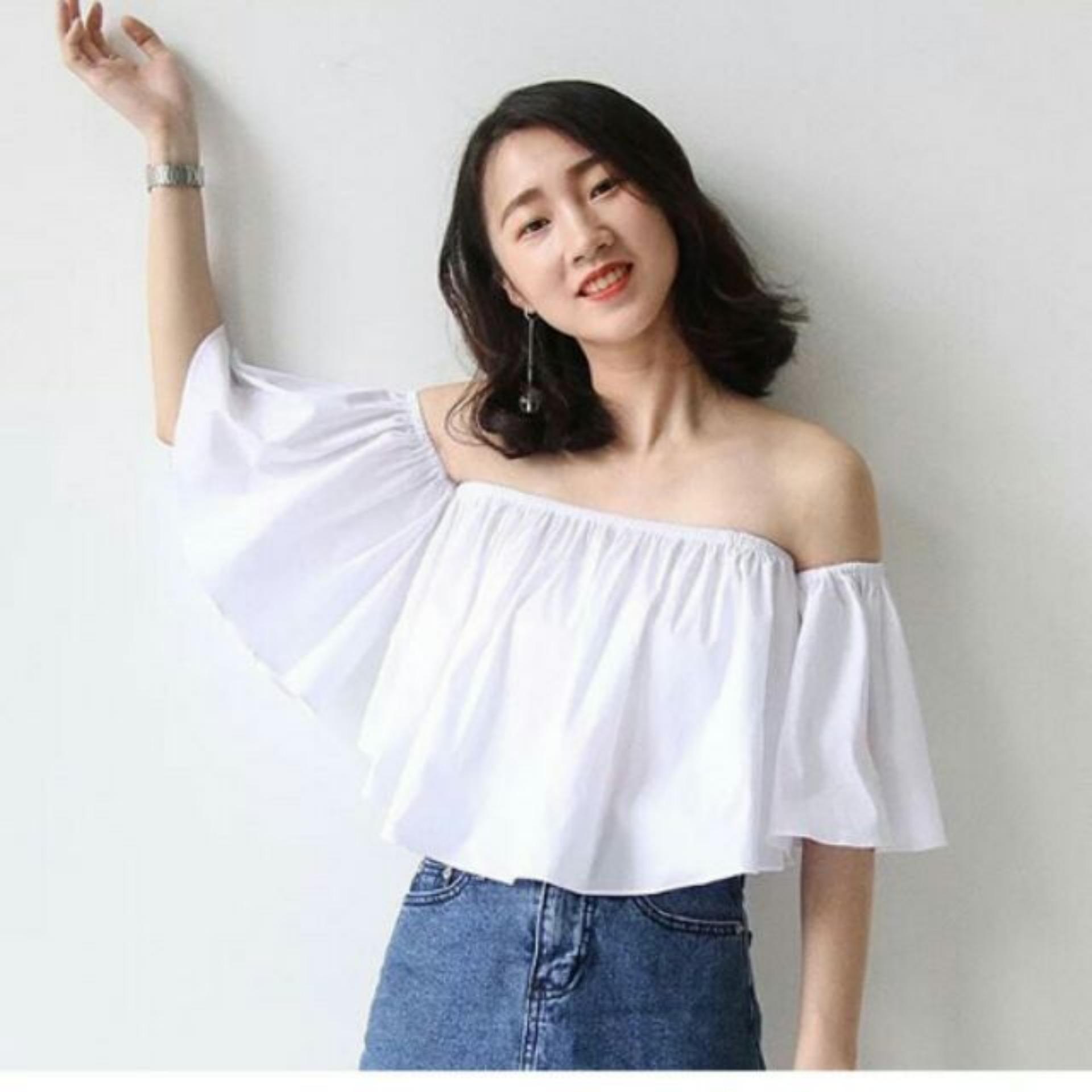 Aó tay rớt nhúng thun tay đen