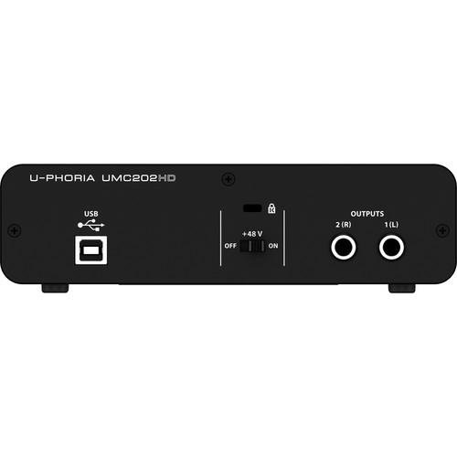 Card âm thanh Behringer U-PHORIA UMC202HD 2-In/ 2-Out- USB 2.0 Audio Interface (0403)