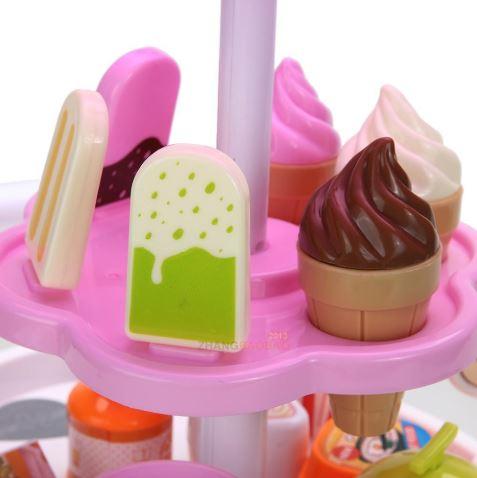 Đồ chơi cho bé Xe Đẩy Bán Kem DIY 784 ( có ĐÈN và PHÁT NHẠC )