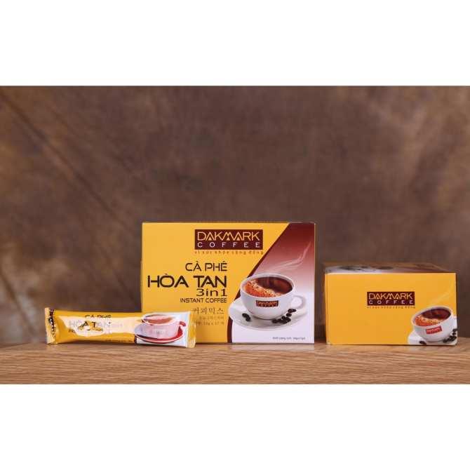 [HCM]Cà phê hòa tan 3in1 DakMark - (Hộp 17 gói 306gram)