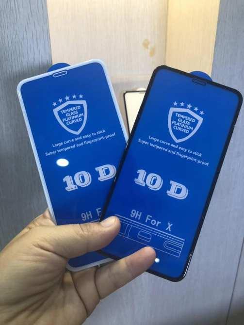 Kính cường lực 10D siêu bền, siêu cứng iphone 7Plus/8Plus(Màu trắng)
