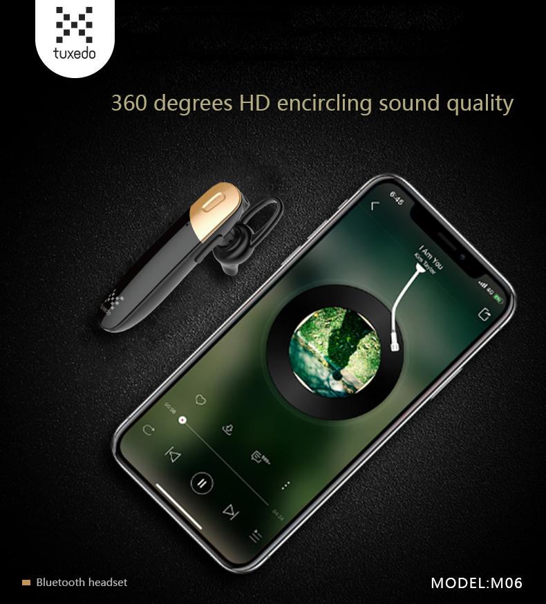 Tai nghe Bluetooth Tuxedo M06 (Bluetooth 4.2, kết nối 2 thiết bị cùng lúc)