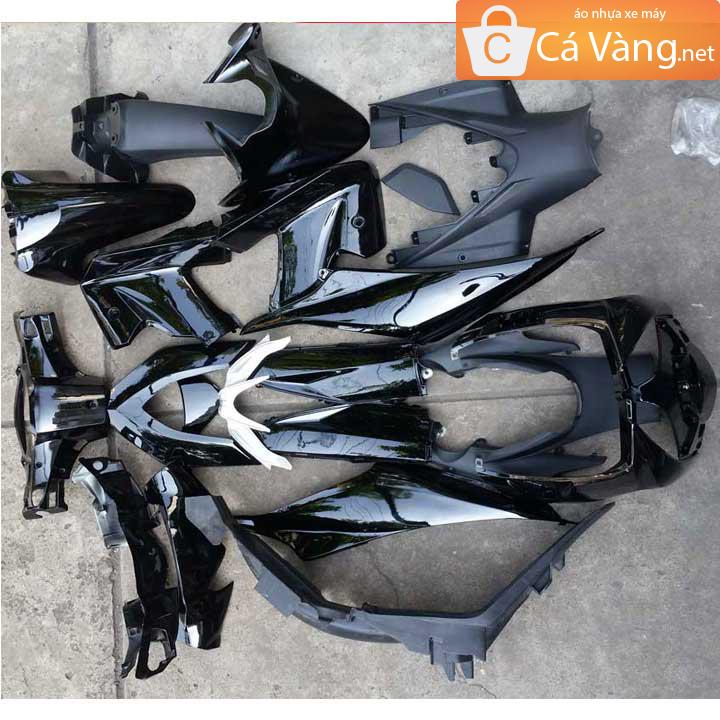 [HCM]dàn áo xe wave rsx - nhựaTRẮNG cao cấpmàu ĐEN