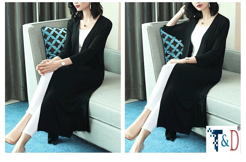 [HCM]ÁO KHOÁC NỮ CARDIGAN FORM DÀI MÀU ĐEN