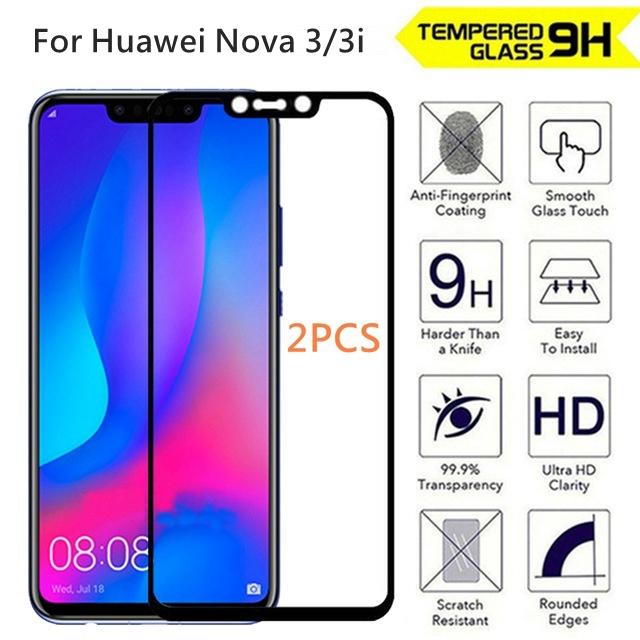 Miếng dán cường lực 5D full màn cho Huawei Nova 3i (Đen)