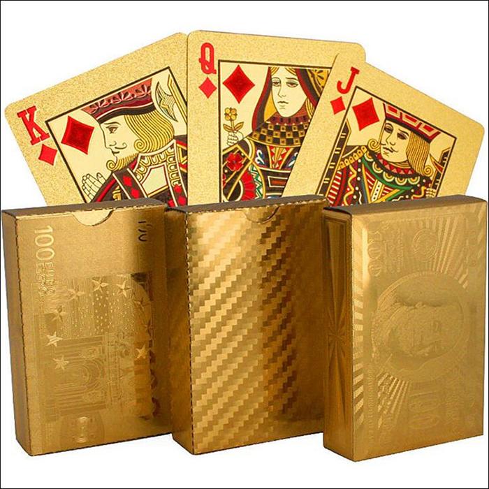 [HCM]Bộ Bài Tây Mạ Vàng 24k Cao Cấp