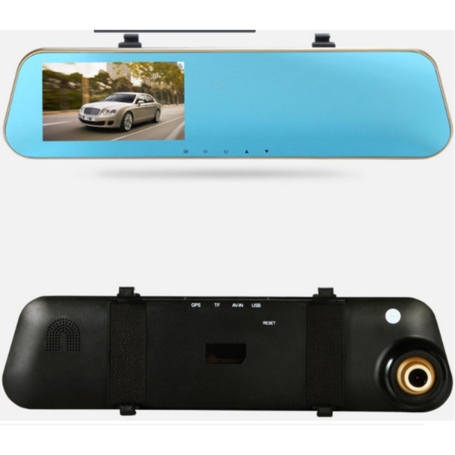 Camera hành trình gương HD kết hợp Camera lùi