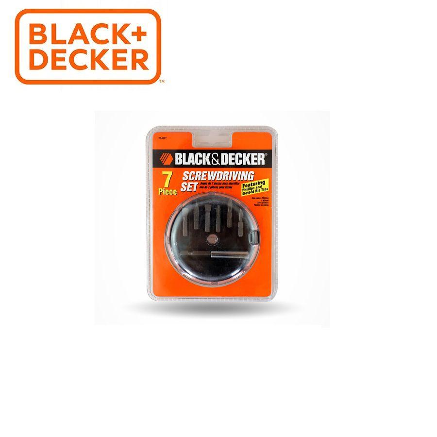 BLACK+DECKER - 71-077G BỘ MŨI VẶN VÍT 7 CHI TIẾT (NEW 2017)