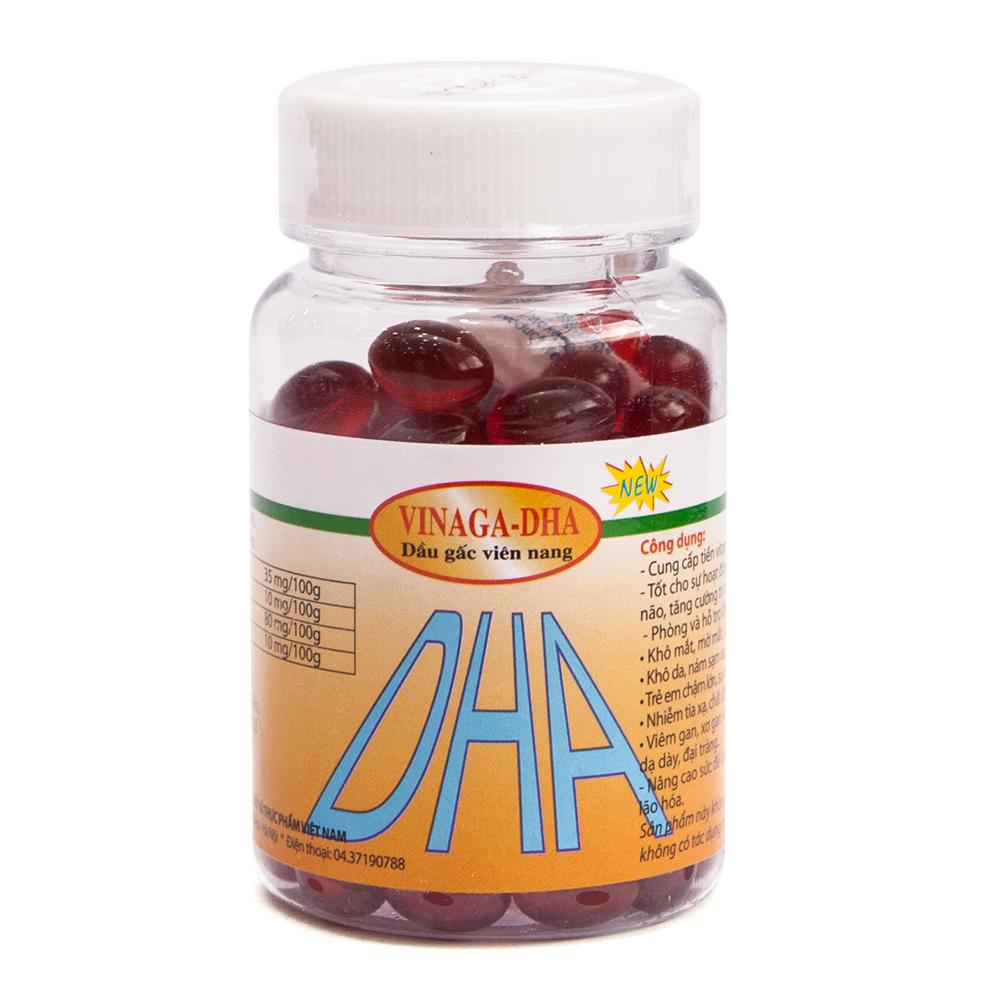 Dầu gấc VINAGA DHA  (Lọ 100 viên)