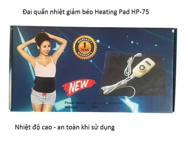[HCM]ĐAI QUẤN NÓNG HEATINGPAD GIẢM MỠ BỤNG  ĐÙI TAY HEATING PAD