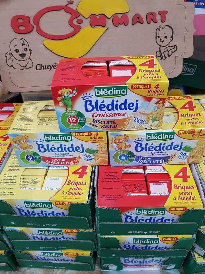 Sữa ngũ cốc tăng cân bledina pháp cho bé 250ml×4