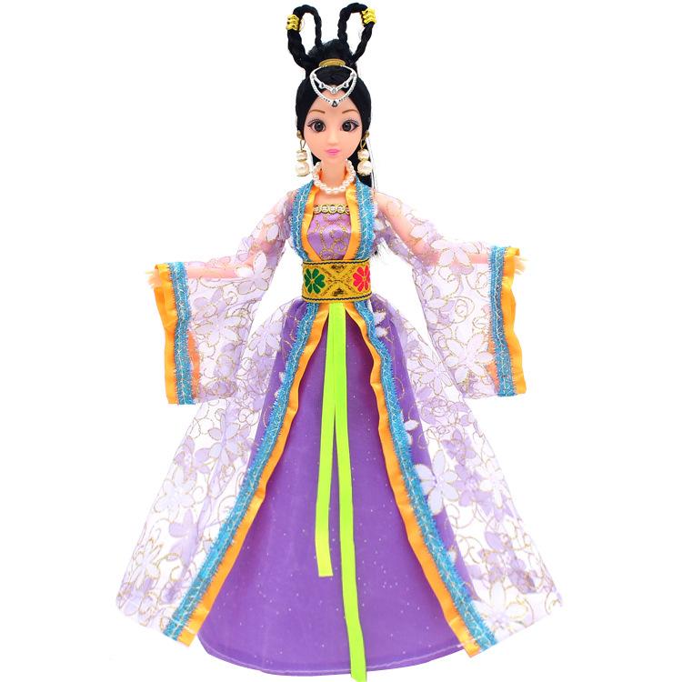 Búp Bê Cổ Trang Phục Tím Tặng Phụ Kiện 08 Món