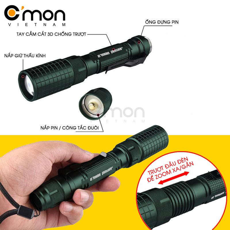 Đèn pin siêu sáng C'mon Power DELTA XML-L2