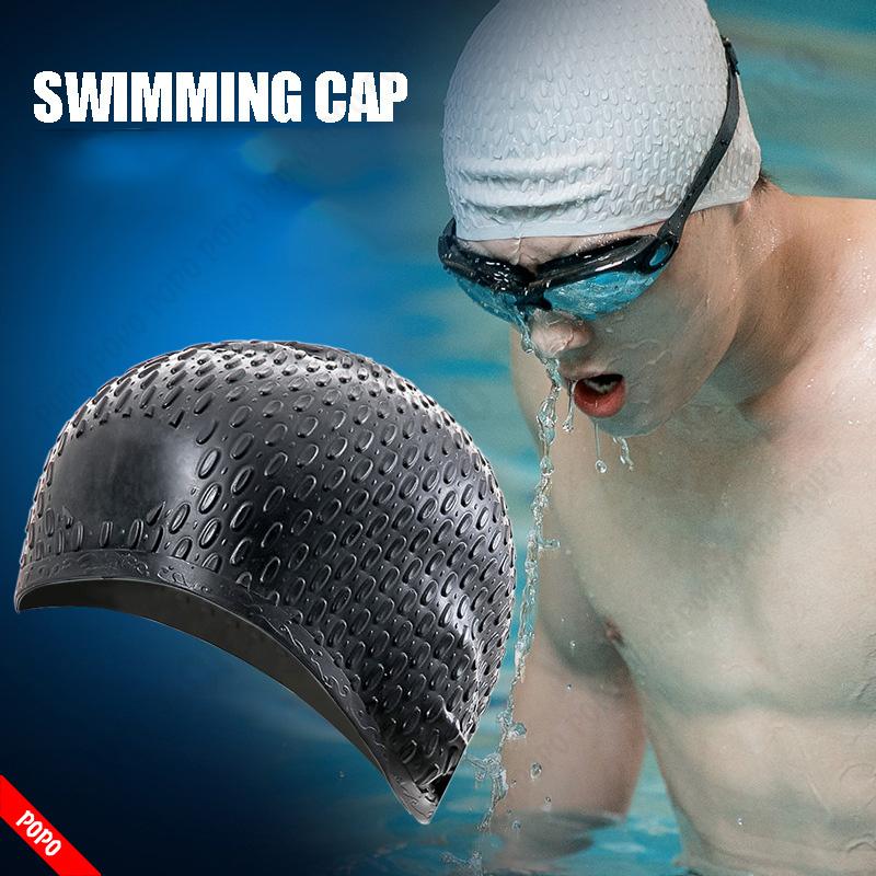 Water drop swimming cap
