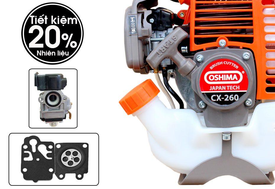 Máy cắt cỏ Oshima 260 Cam xám