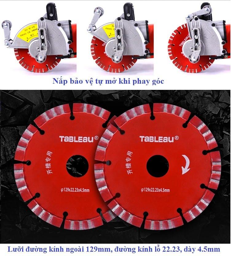 [Trả góp 0%] Máy Phay Rãnh Tường LAICHENG 6802