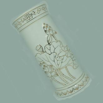 Bình bông Bạch Ngọc ống 8 inch PT0143