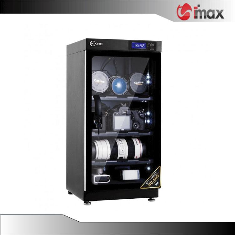 Tủ chống ẩm Nikatei NC-50S SILVER (50 lít) + Da cừu lau len ( Da thật)