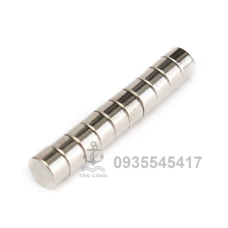 combo 10 Nam châm tròn 8 x 5 mm