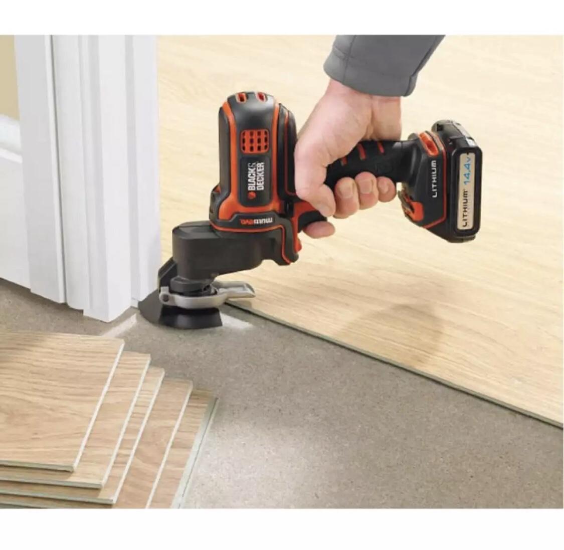 Đầu dao cắt đa năng (dành cho MULTI EVO) Black+Decker MTOS4-XJ (Kèm bộ lưỡi cắt gỗ, sắt, gạch, nhám)
