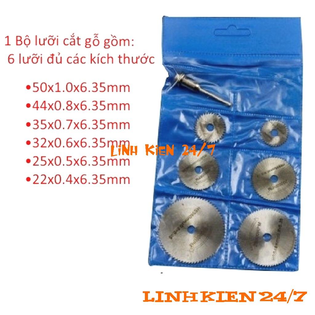 Bộ 6 lưỡi cưa cắt gỗ mini