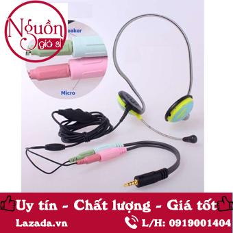 [HCM]Cáp chia Audio 3.5mm ra mic và loa (Đen)