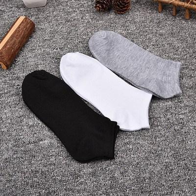 Bộ 12 đôi vớ (tất) cổ ngắn trơn Phụ Kiện 68 (trắng đen xám)