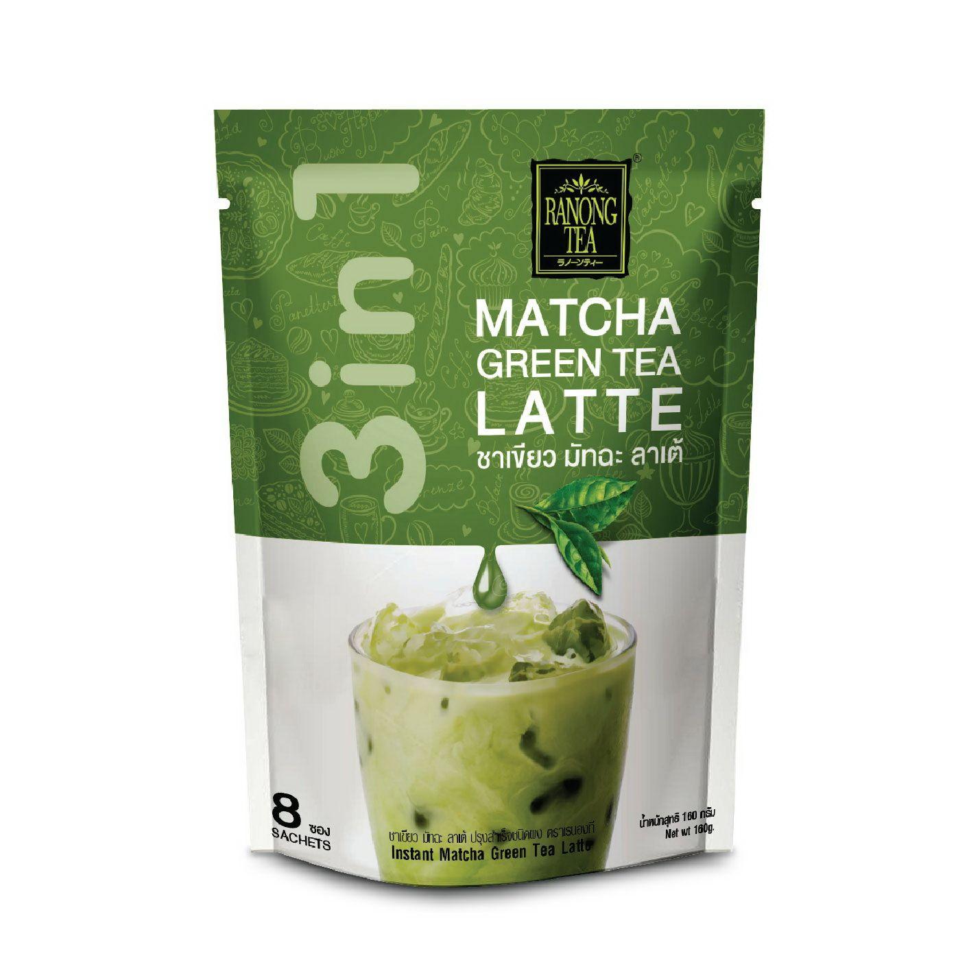 TRÀ XANH MATCHA 3in1 HÒA TAN (4 GÓI) - RANONG TEA THÁI LAN