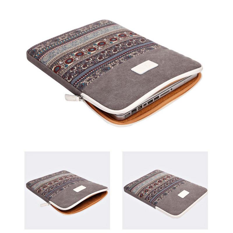 Túi chống sốc Macbook Laptop CanvasArtisan thổ cẩm dọc