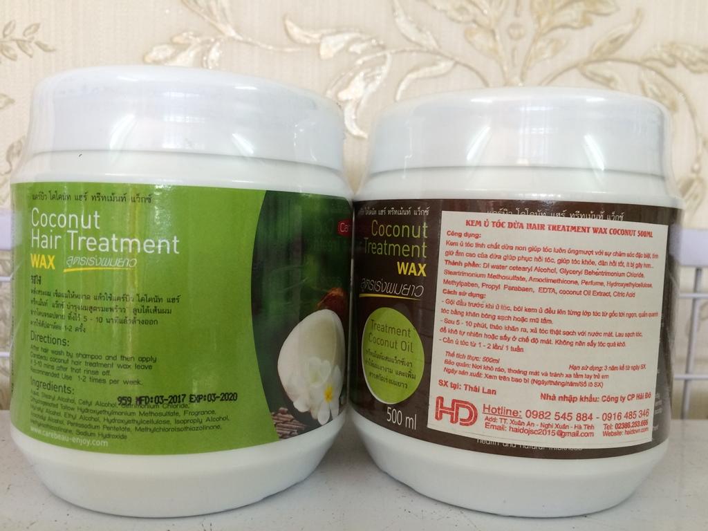 Kem ủ tóc Carebeau Thái Lan tinh chất dừa non 500gram