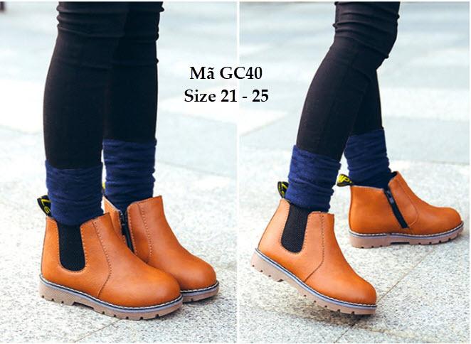 Giày Bốt Cổ Cao Cho Bé Trai Và Bé Gái GC40