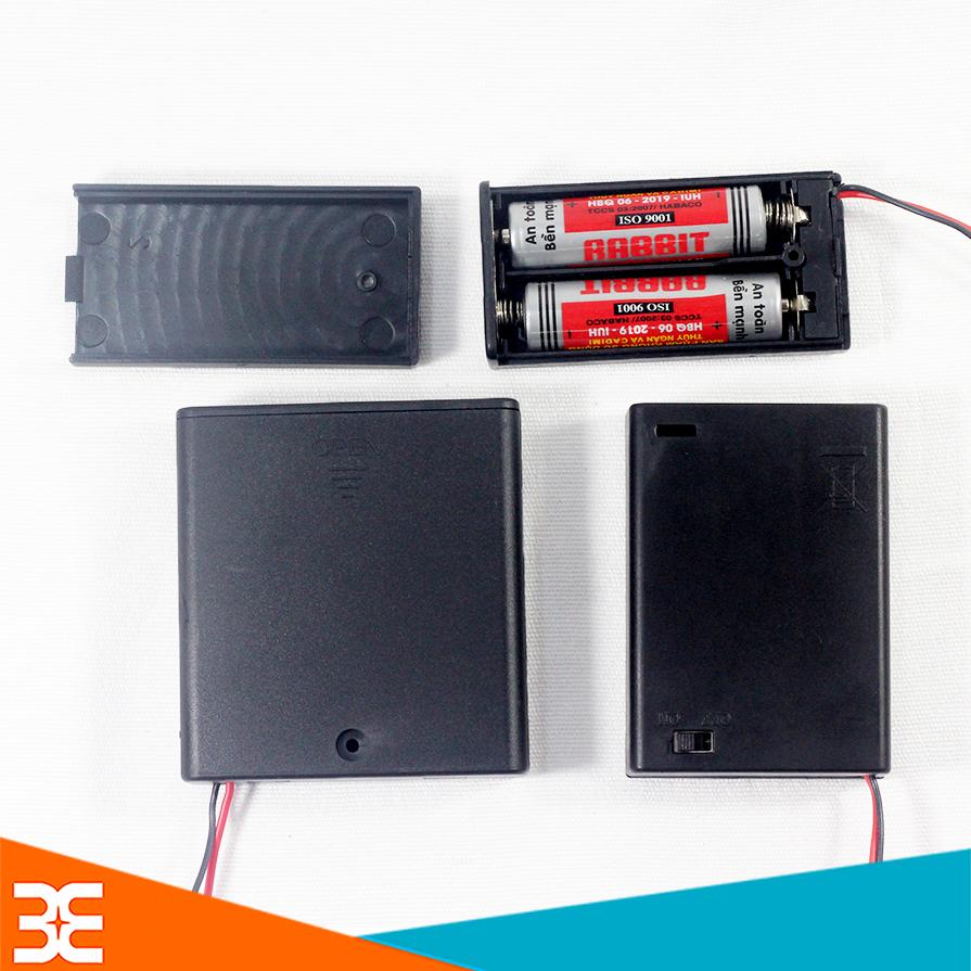 Đế Pin AA Có Nắp 2 Pin ( Chưa Bao Gồm Pin )
