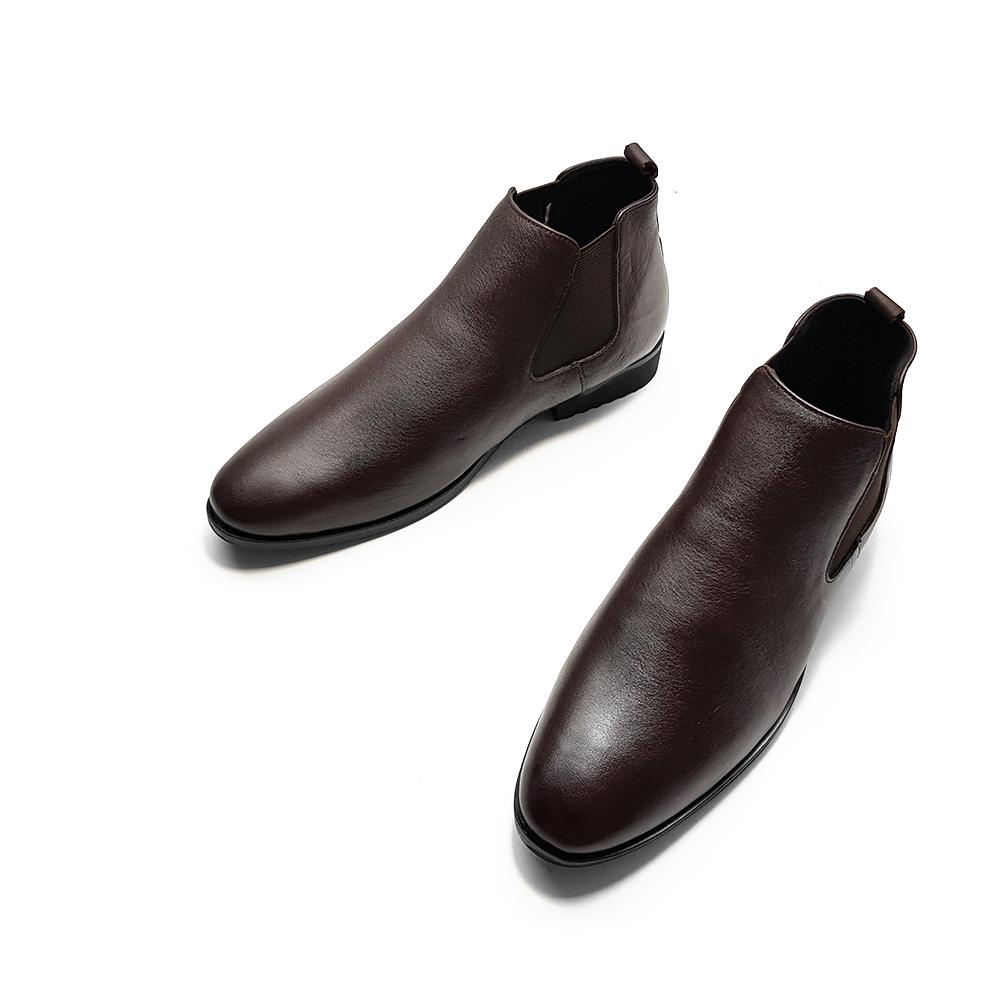 Giày Boot Nam Cổ Lửng Da Bò Thật 100% Ensado CL03DMC (Đen-Nâu)