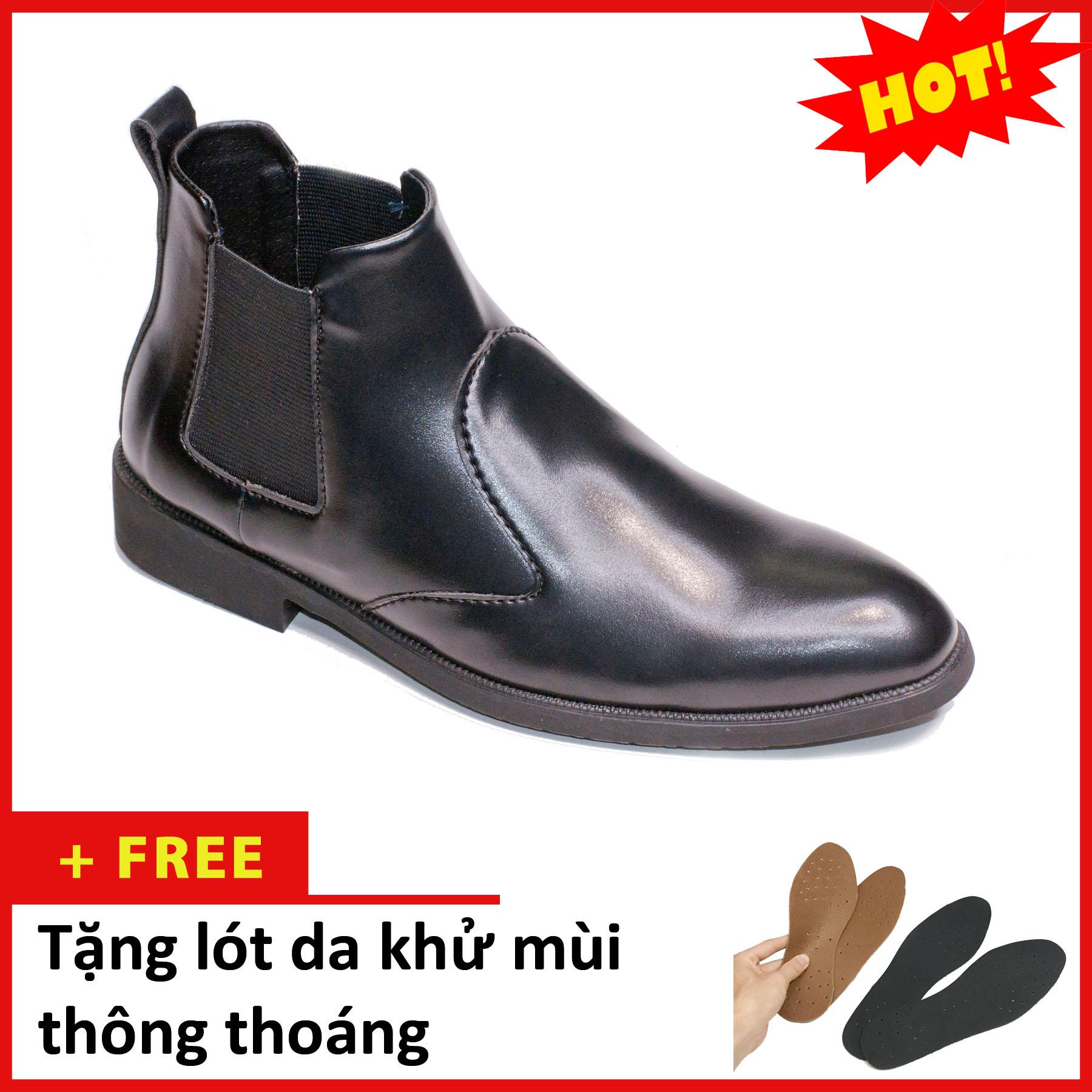 Giày Chelsea boot nam đẹp cổ chun da nhám CB520(L)-DENNHAM