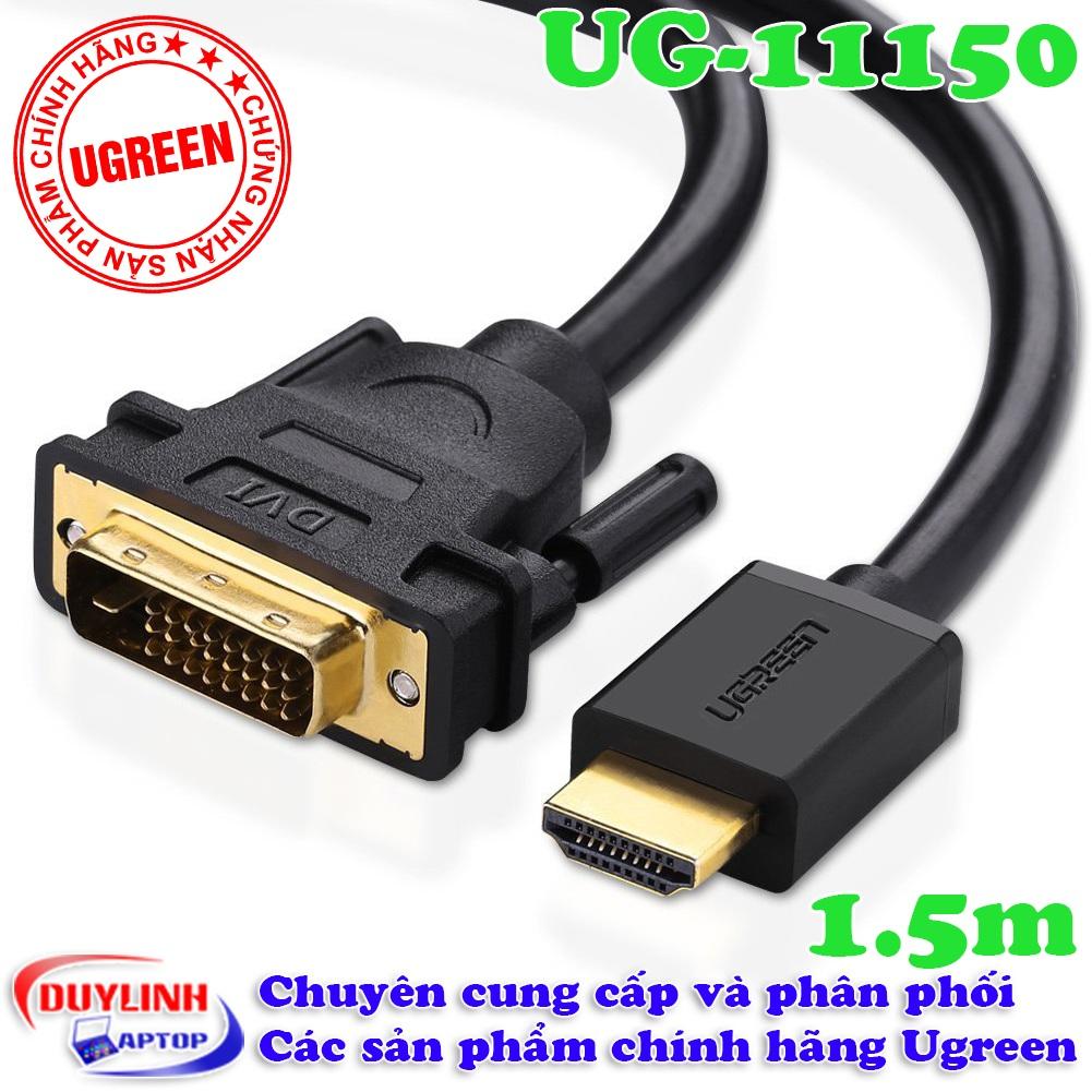 Cáp HDMI ra DVI 24+1  Dây DVI 24 +1 ra HDMI Ugreen