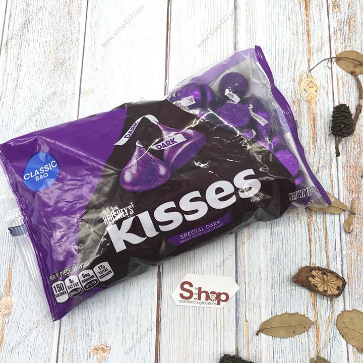 Kẹo Chocolate Hersheys Kisses Special Dark 340g