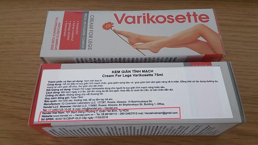 Kem Varikosette 75ml- CHÍNH HÃNG