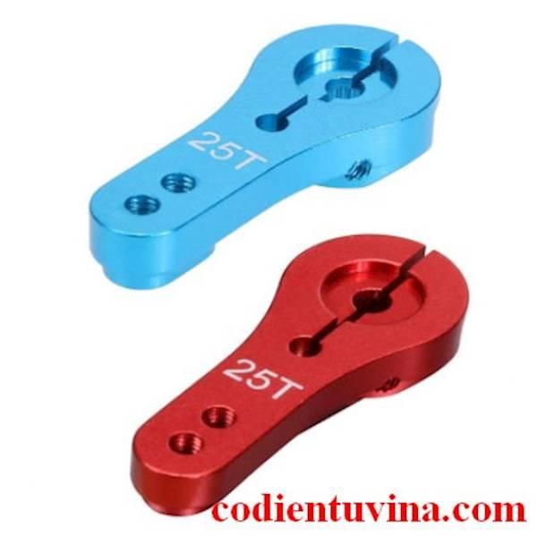 Tay servo 25t kim loại màu xanh