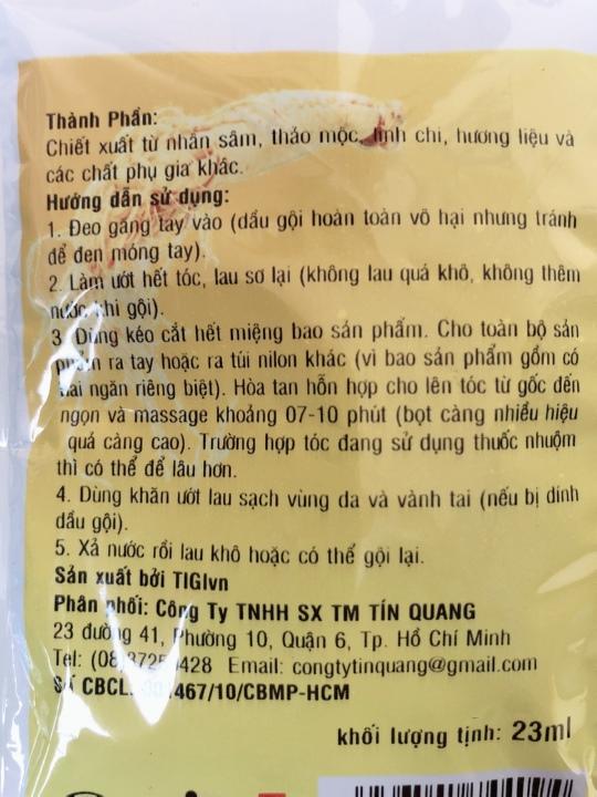 Dầu gội đen tóc thảo dược - Gội là đen 10 gói