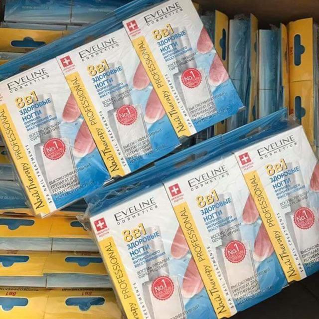 [HCM]Nước Sơn Dưỡng Móng Eveline 8in1 - Nga