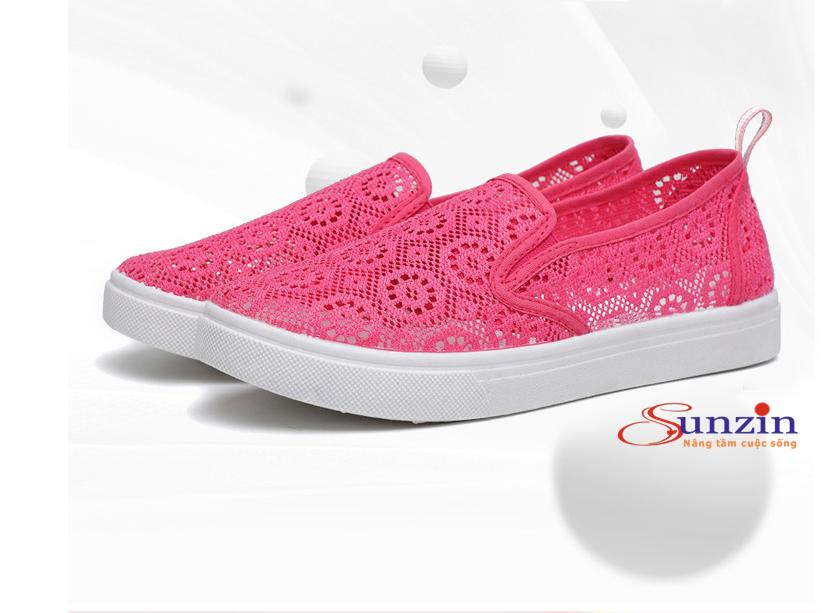 Giày ren nữ siêu thoáng chân (đỏ) size từ 35-40