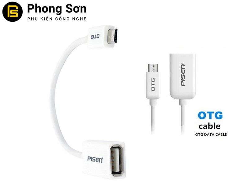 Cáp OTG 15cm Micro USB Pisen