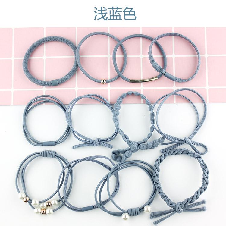 Set chun tóc, cột tóc, dây chun, phụ kiện tóc Hàn Quốc 12 mẫu  GTT1651