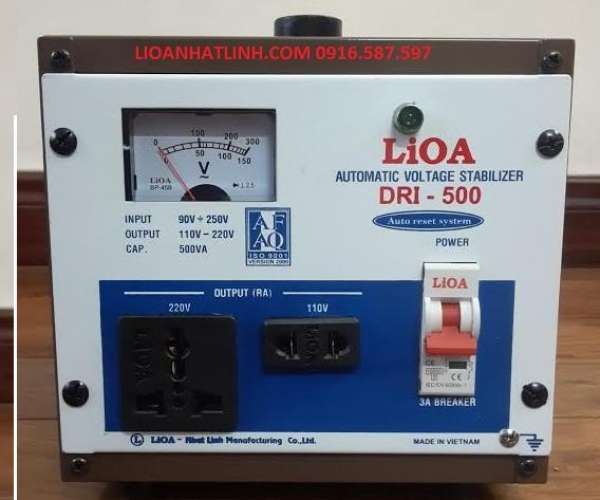 ỔN ÁP LIOA 500VA, LIOA SH 500, LIOA DRI 500, LIOA 0,5KVA, LIOA 500W