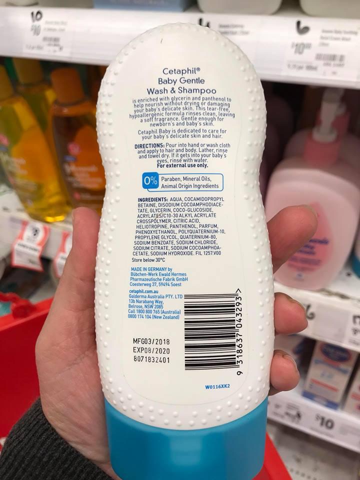 Sữa tắm gội CETAPHIL BABY 230ml -Úc