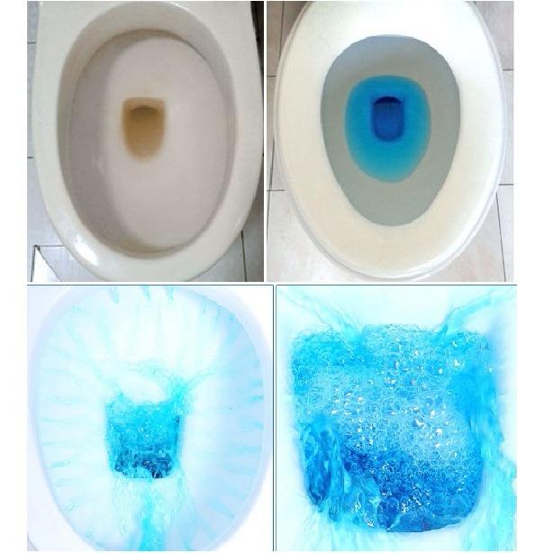 Bộ 20 viên khử tẩy bồn cầu giá rẻ diệt khuẩn khử mùi nhanh (Xanh)