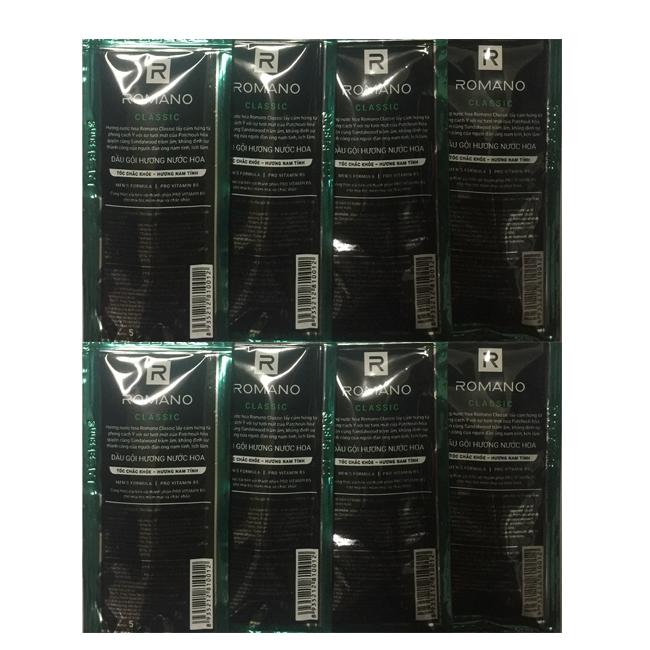 Combo 10 dây Dầu Gội Romano Classic (1 dây 14gói)