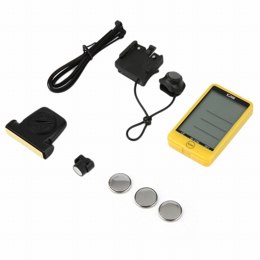 Đồng hồ tốc độ xe đạp không dây Sunding SD-576C (Vàng)