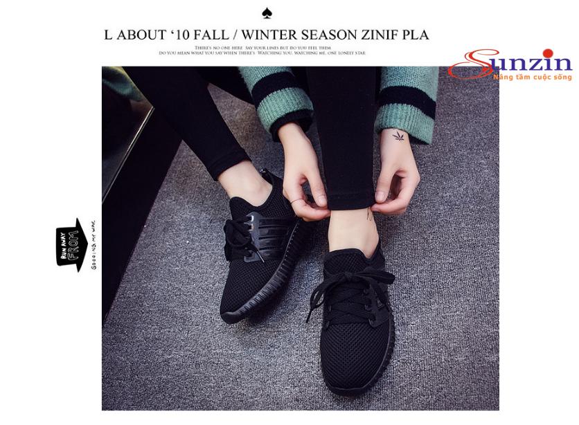 Giày thể thao nữ TVA9 (đen) size từ 35-40